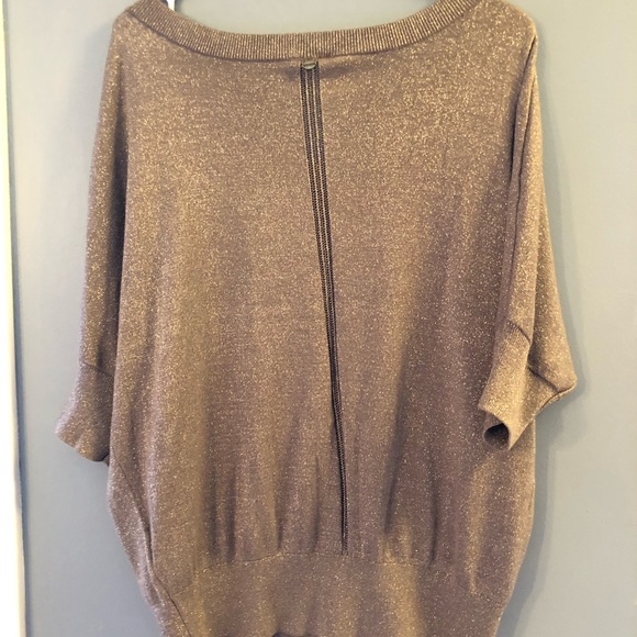 Gold shimmery Guess Pullover Sweater - Picture 2 of 5